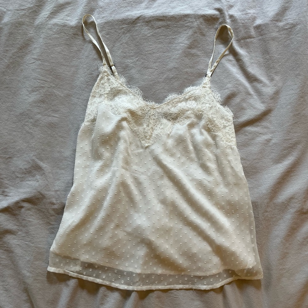 white camisole top, size M